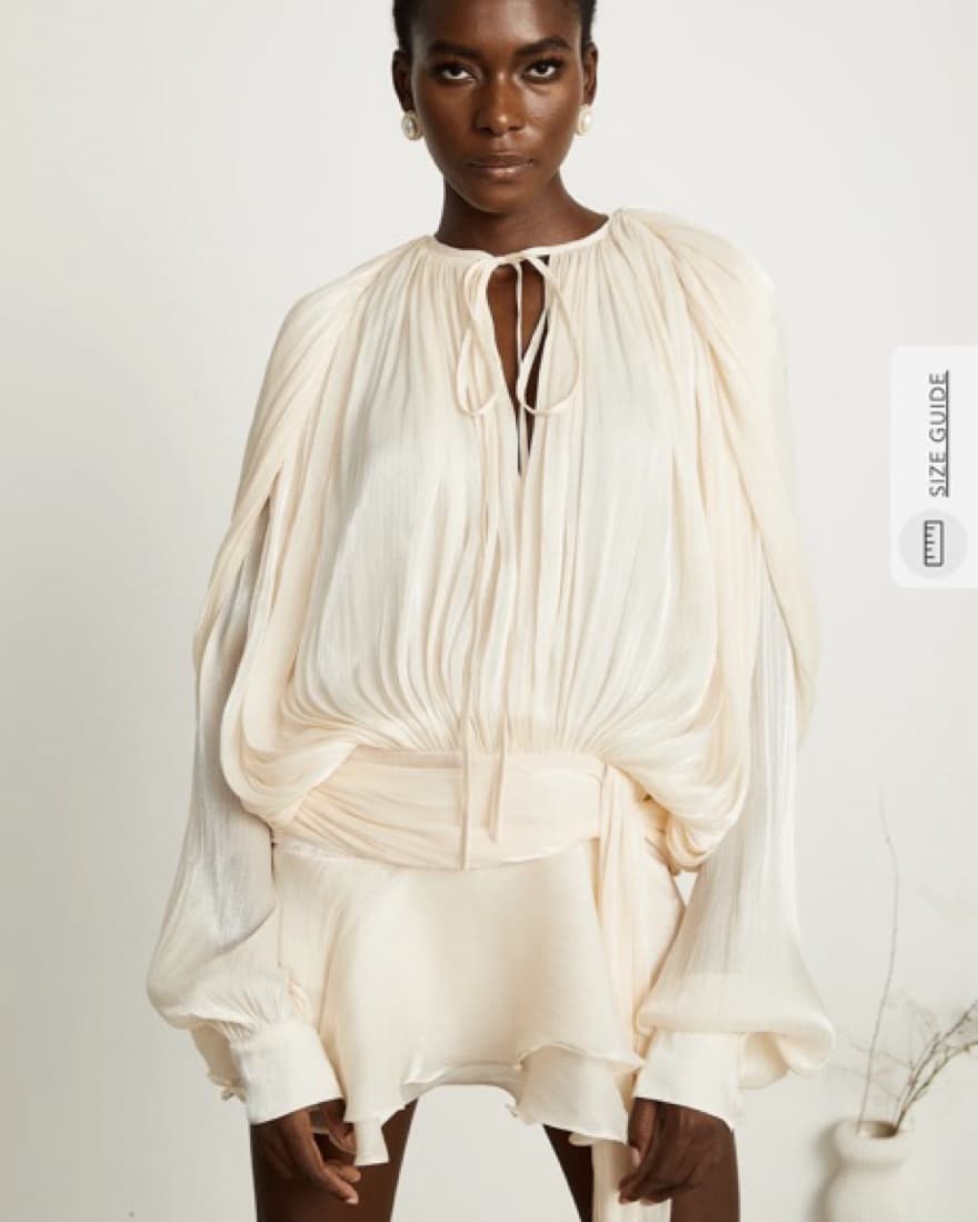 EUGÉNIE FULLY-PLEATED RUFFLED MINI DRESS - Image 1