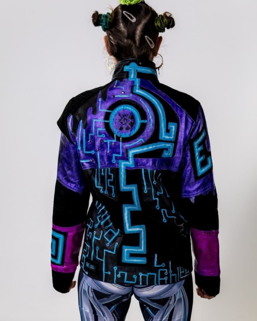 Cyberpunk Leather Jacket - Image 3