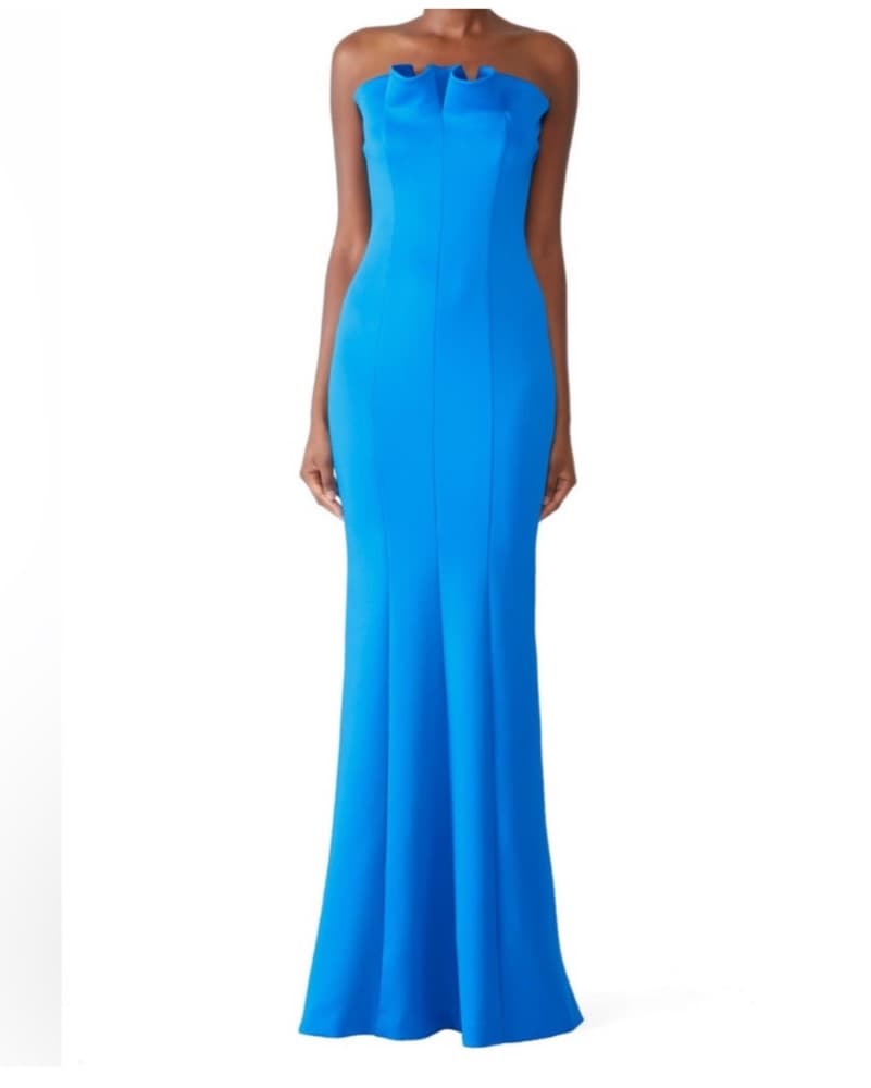 Black Halo Blue Allysandro Dress - Image 1
