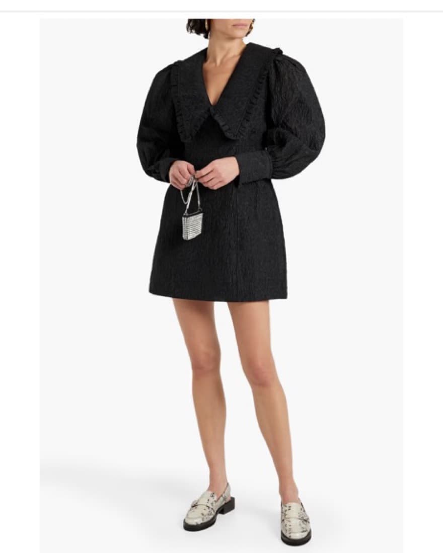 Ganni Ruffle Mini Dress - Image 1