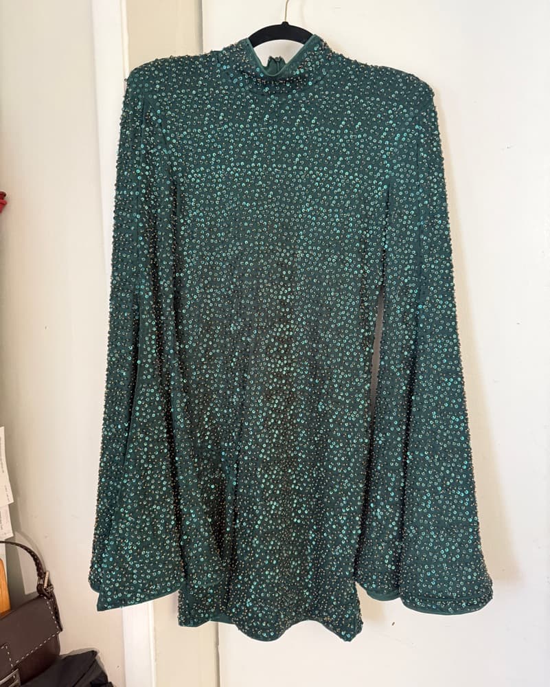 Revolve Mr. Gibs Green Sequin Mini Dress - Image 3