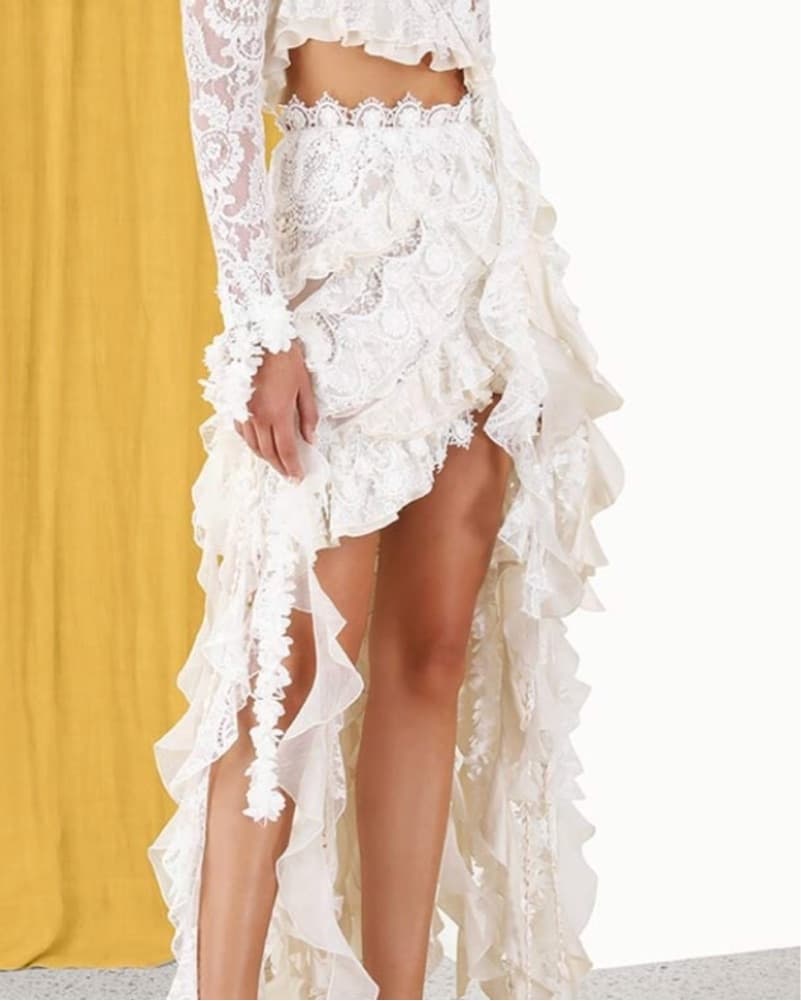Zimmermann Wonderland Lace Frill Bodice  - Image 2