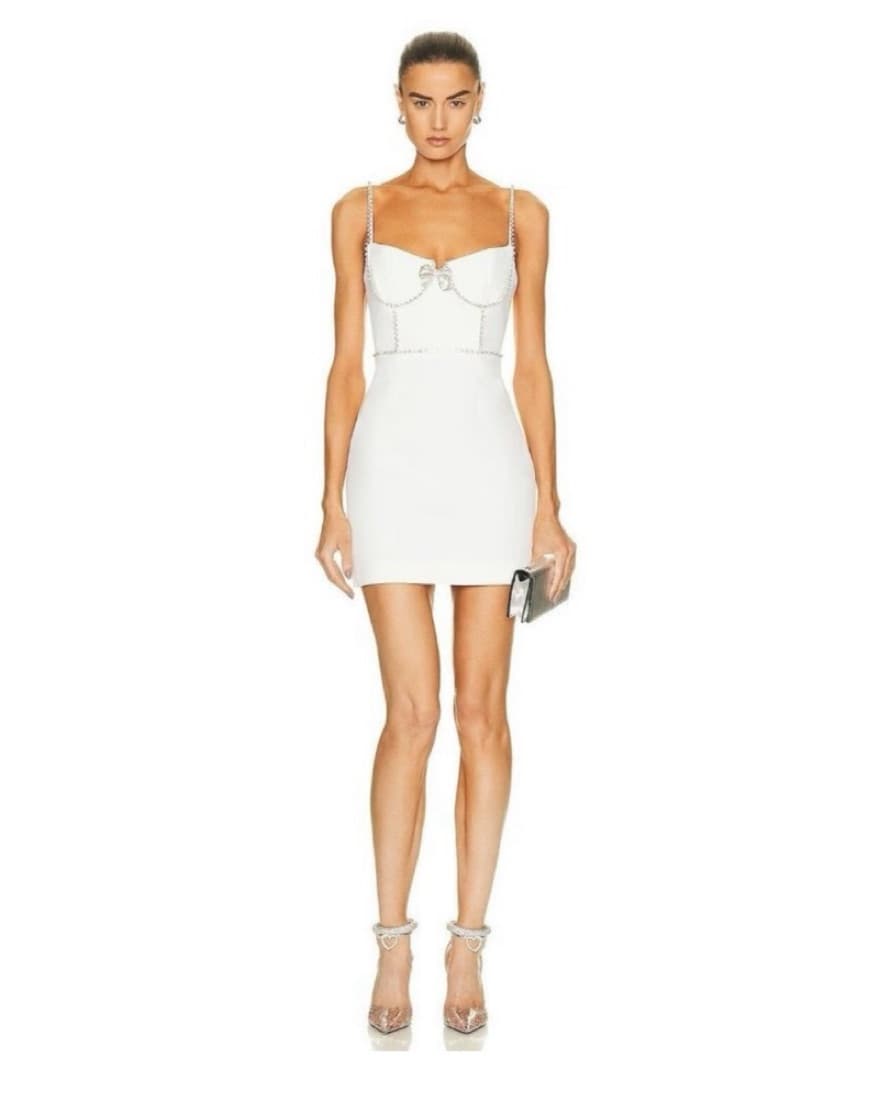 Self-portrait White Mini Dress - Image 1