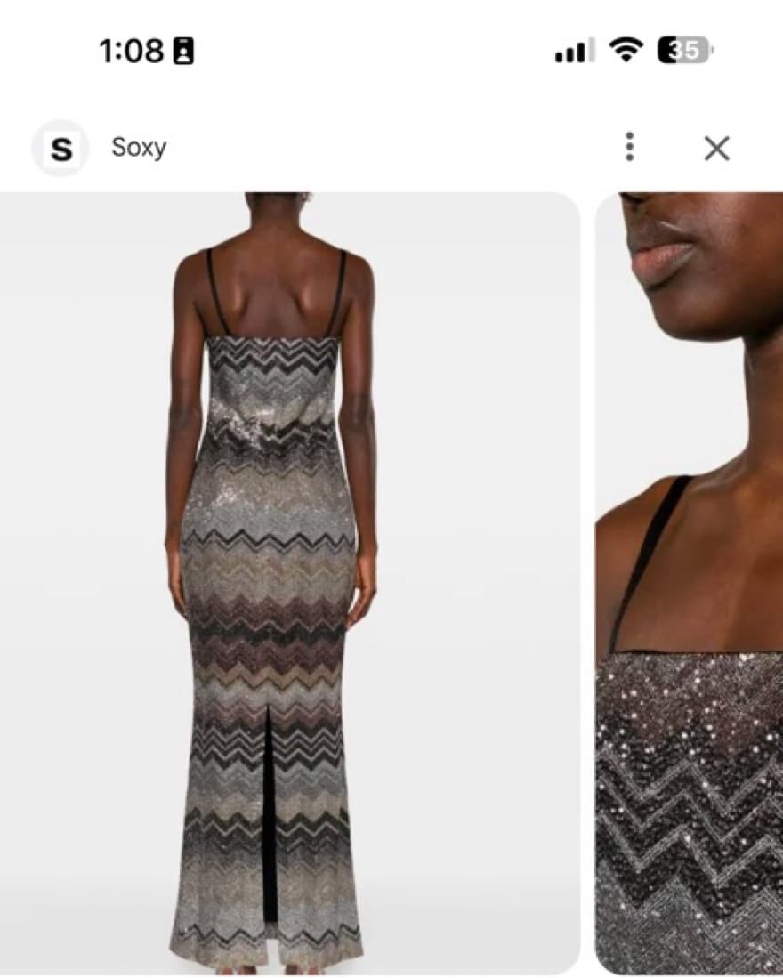 Missoni Zig Zag Long dress (strapless) - Image 4