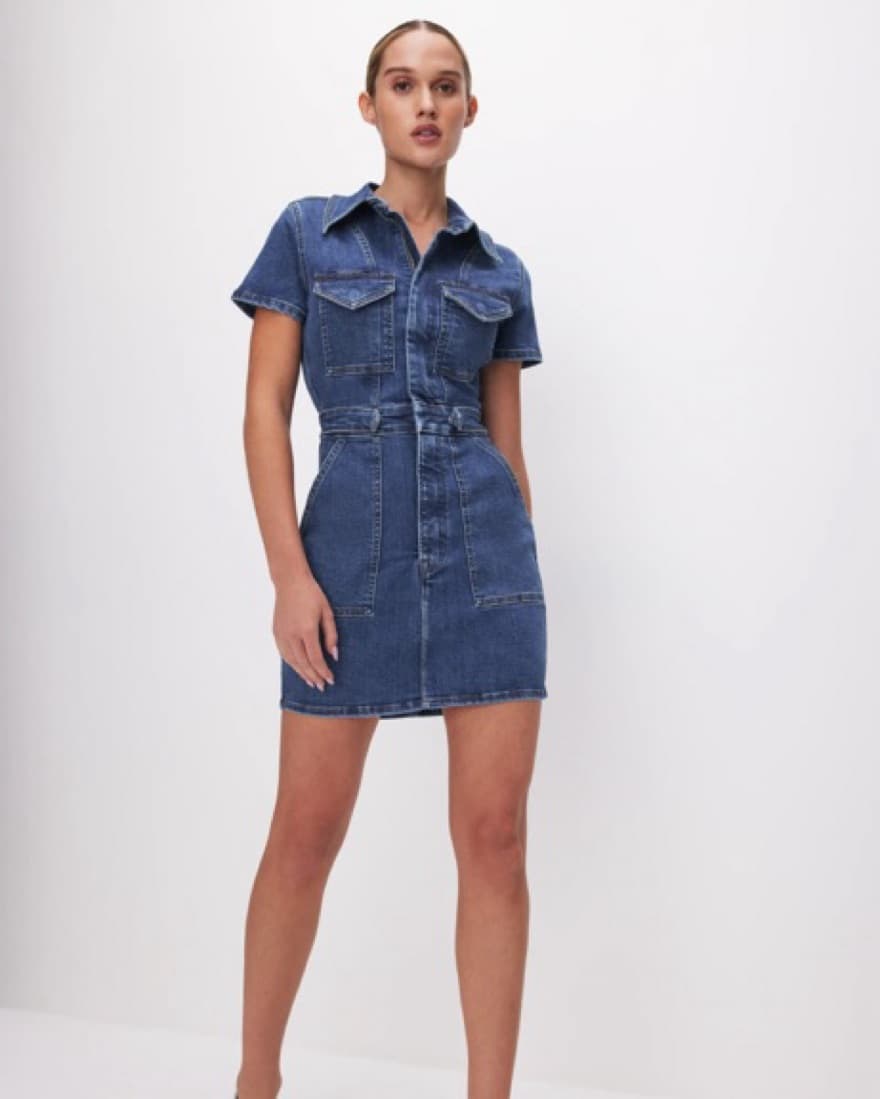 FIT FOR SUCCESS DENIM MINI DRESS - Image 2