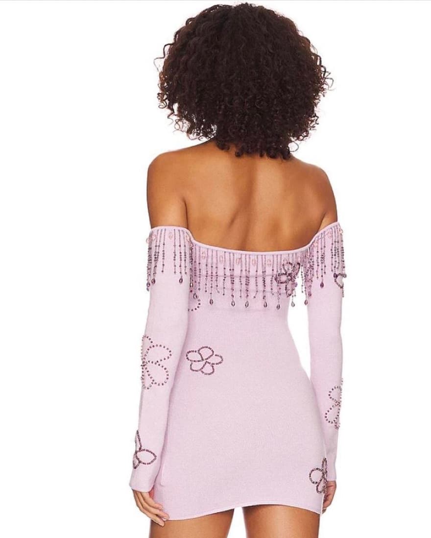 Danielle Guizio Off The Shoulder Mini   - Image 2