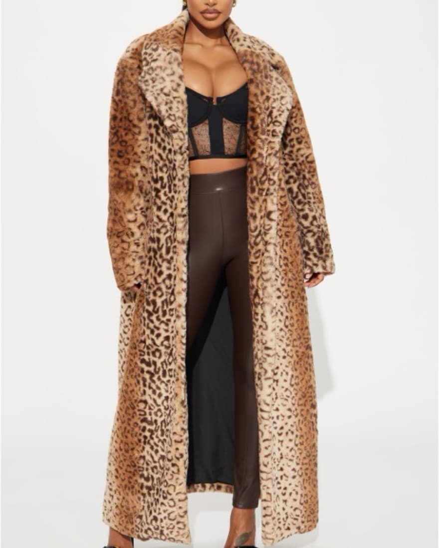 Captivating Leopard Trench Coat - Image 1
