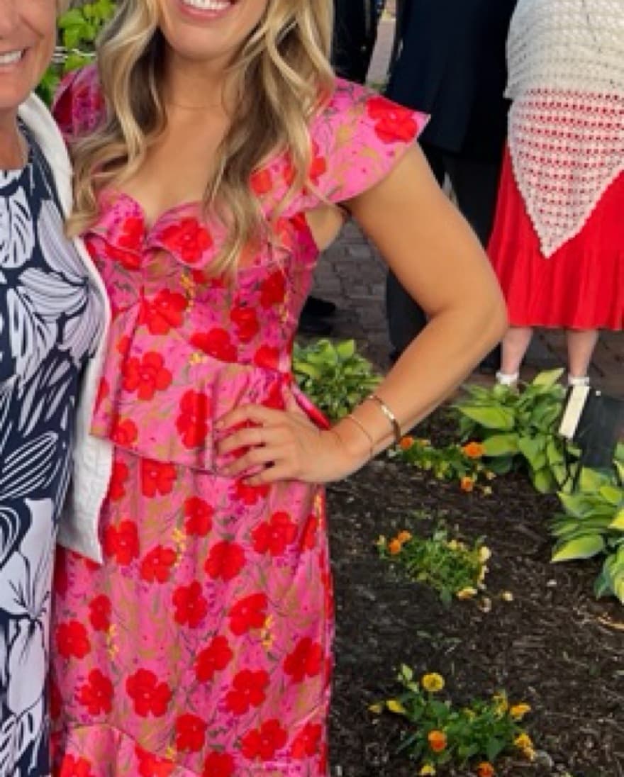 Show Me You Mumu Pink Ruffle Dress  - Image 2