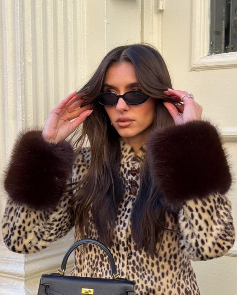 Carelli Pony Hair Fur Cuff Jacket - Image 3