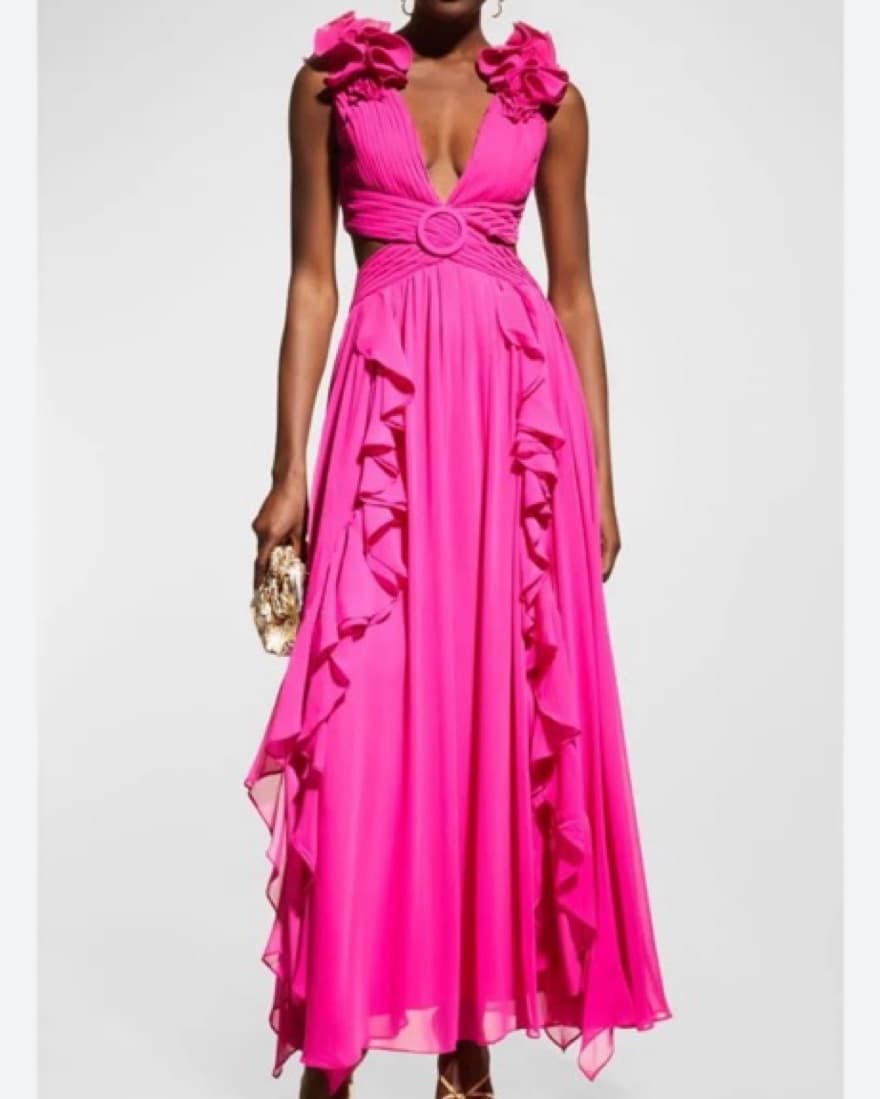 PatBo Vibrant Ruffled Maxi Dress - Image 1