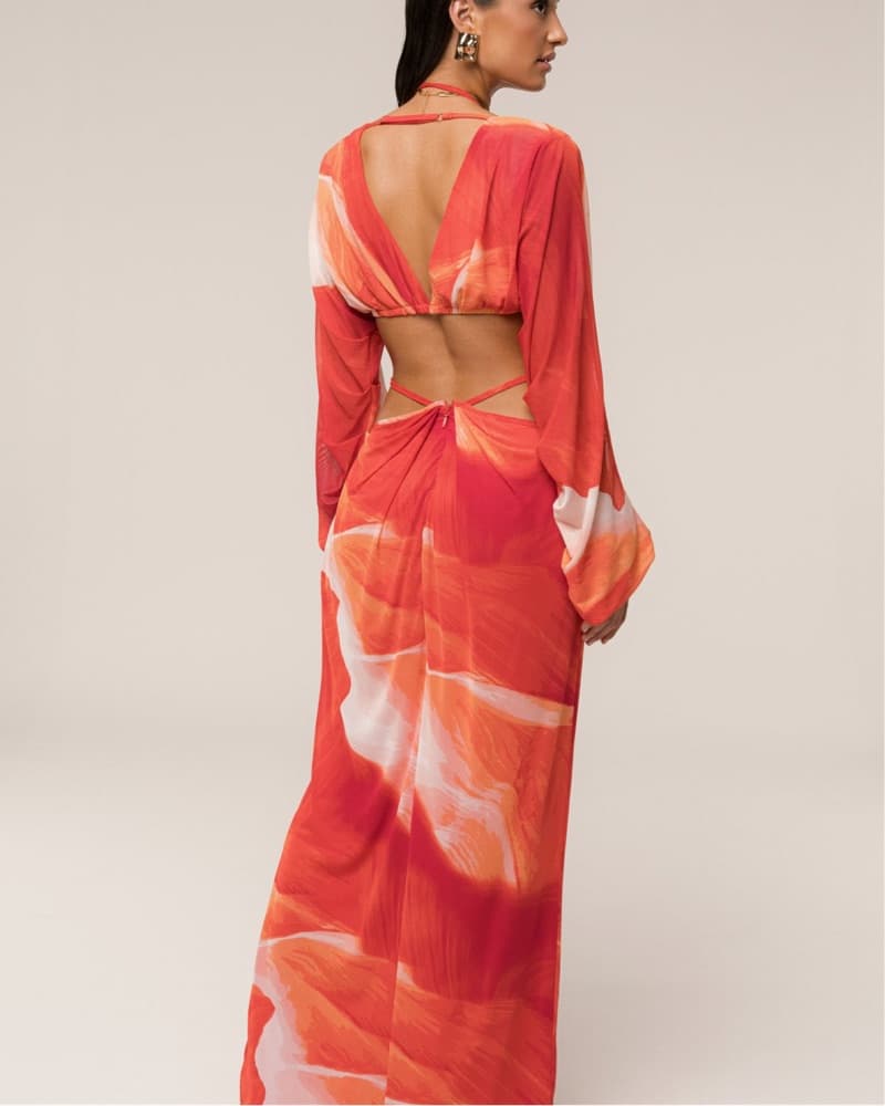 JLUX Label Sunset Draped Two Piece Dress - Image 4