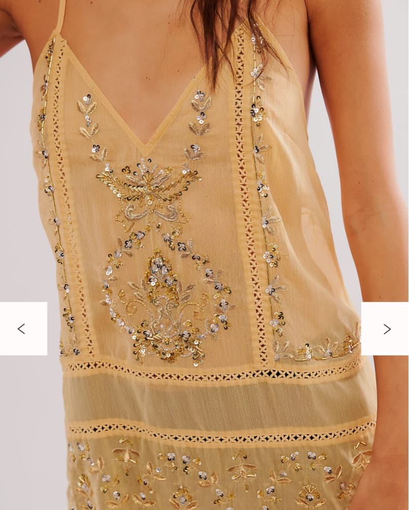 Free People Embellished Slip Dress - Image 2