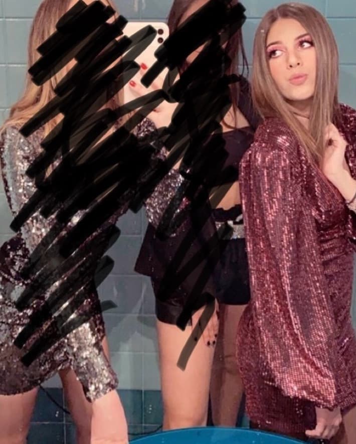 Radiant Sequin Party Dress Made in Italy - Image 2
