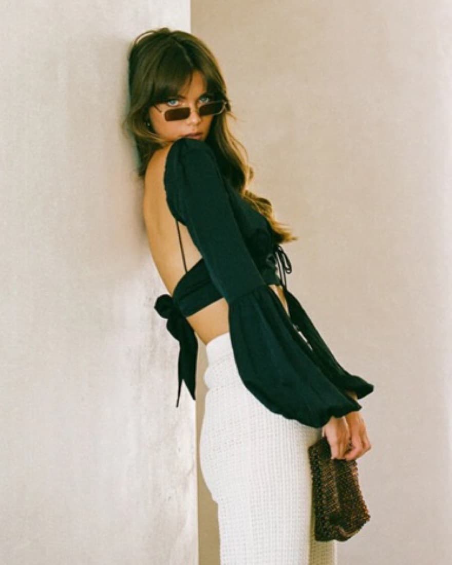 Sabo Skirt Silky Tai Top - Image 2