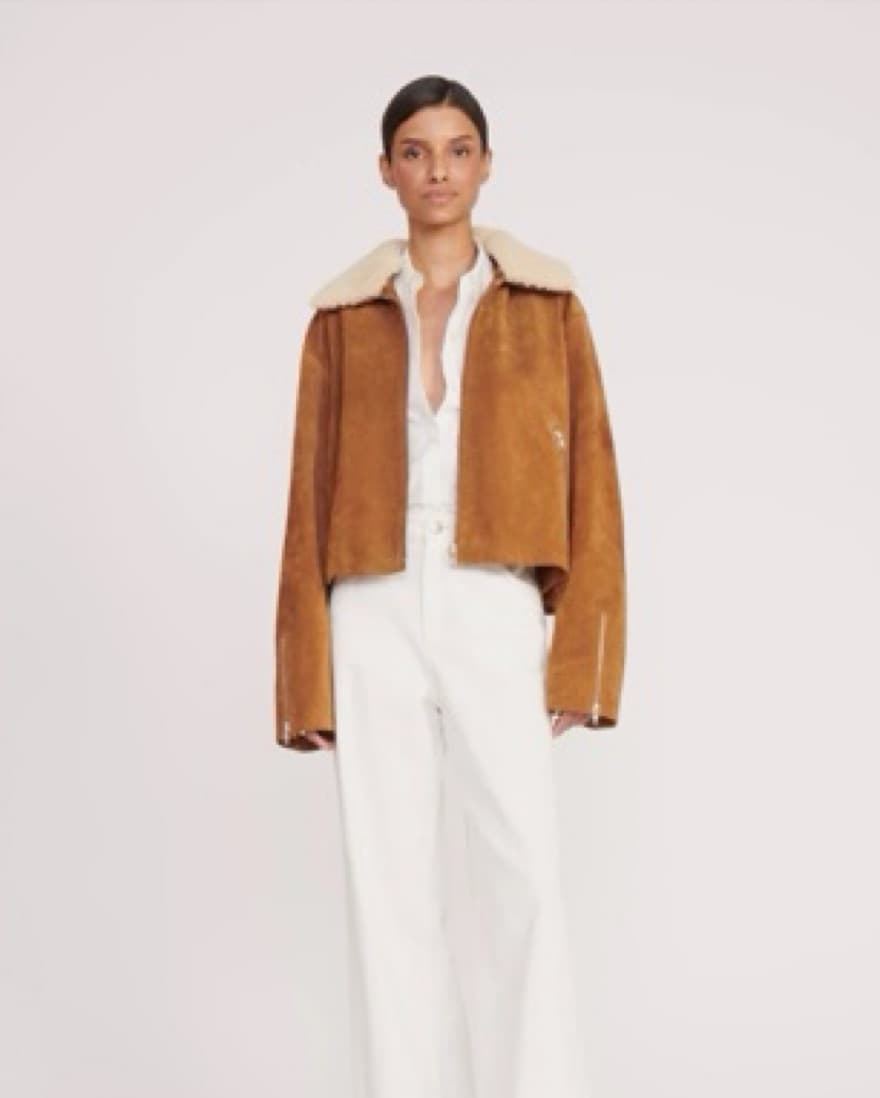 Staud Fur Collar Jacket - Image 4