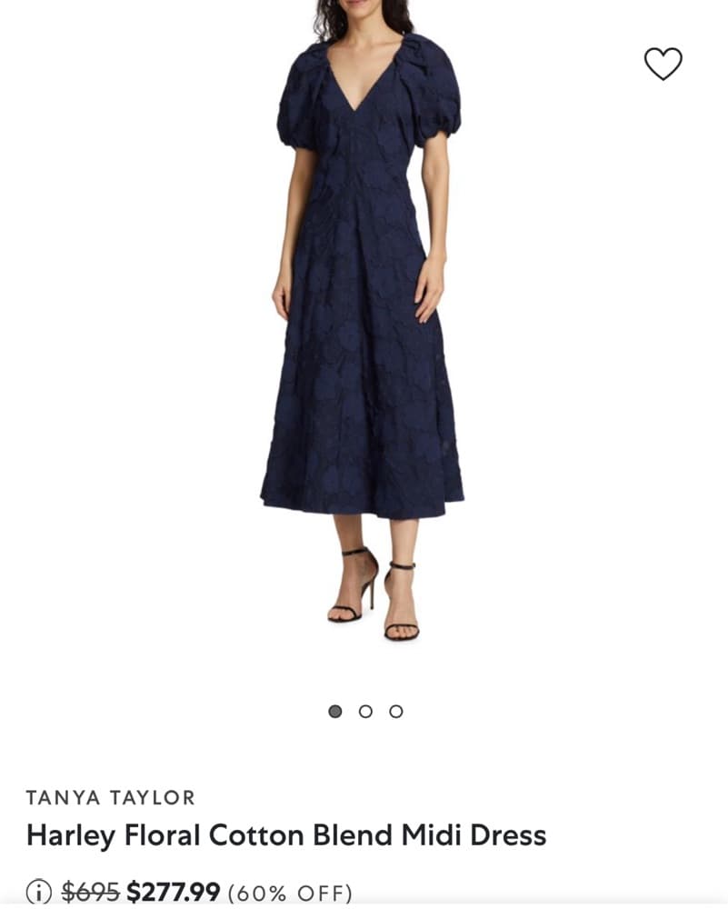 Gorg Classy Navy Floral Print Dress  - Image 2