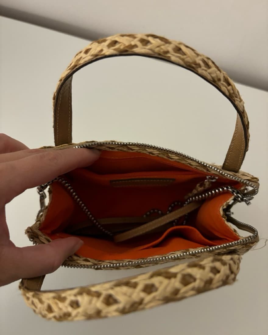 Woven Straw Mini Bag - Image 4