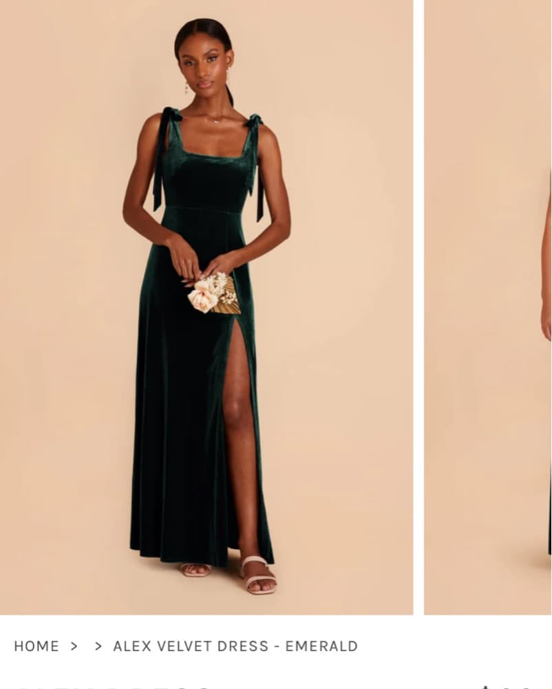 Birdie Grey Velvet Floor Length Dress - Image 2