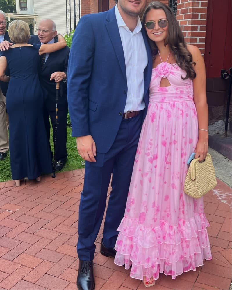 Floral Pink Maxi Dress - Image 1