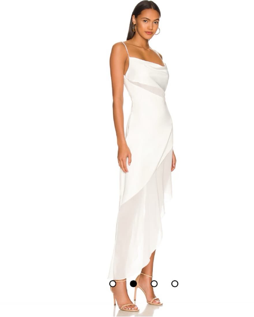 Delfino Slip Dress in Ivory NBD - Image 2