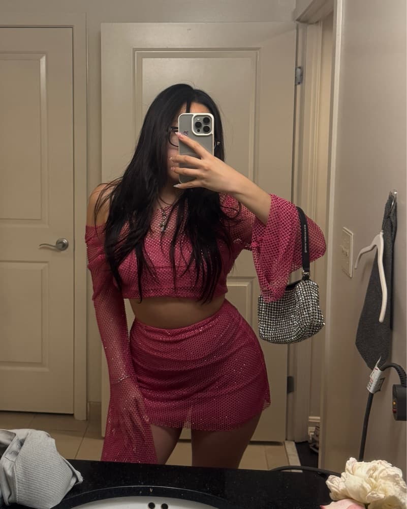 Meshki Diamente Hot Pink Set - Image 2