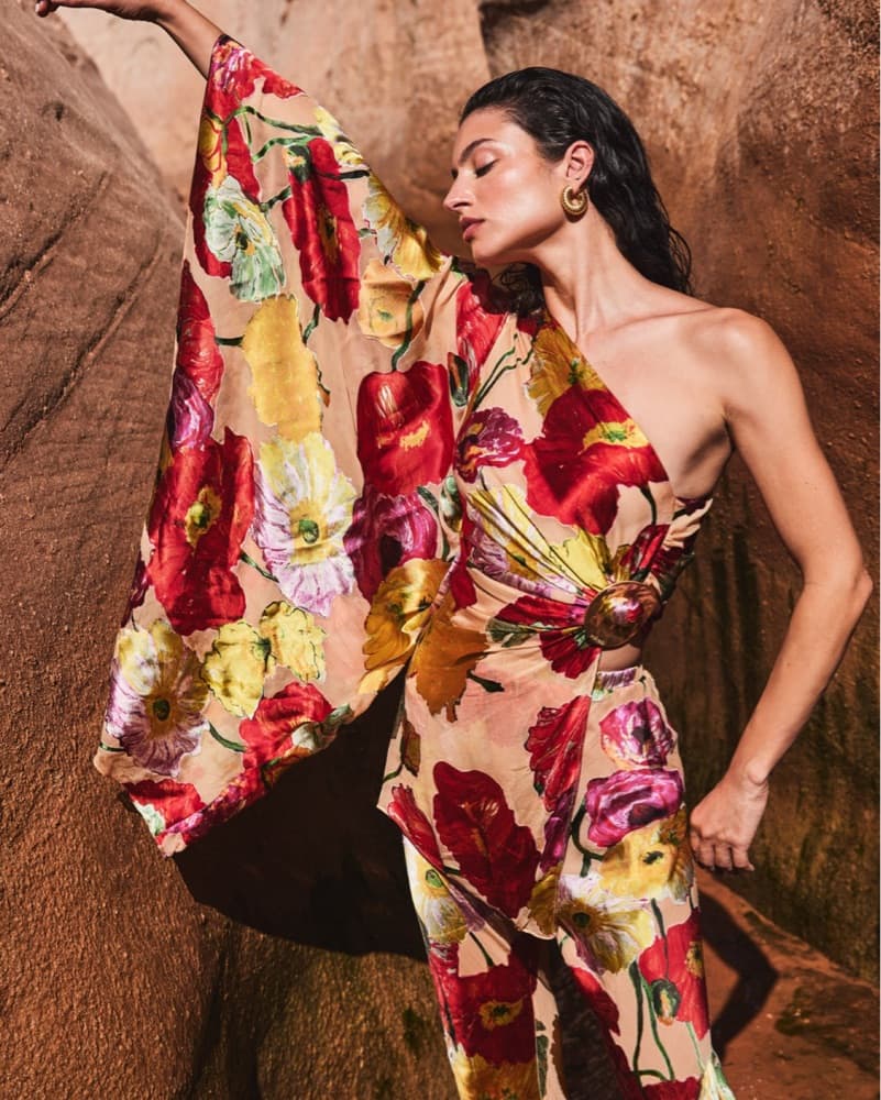 Cult Gaia Floral One-Shoulder Top - Image 1