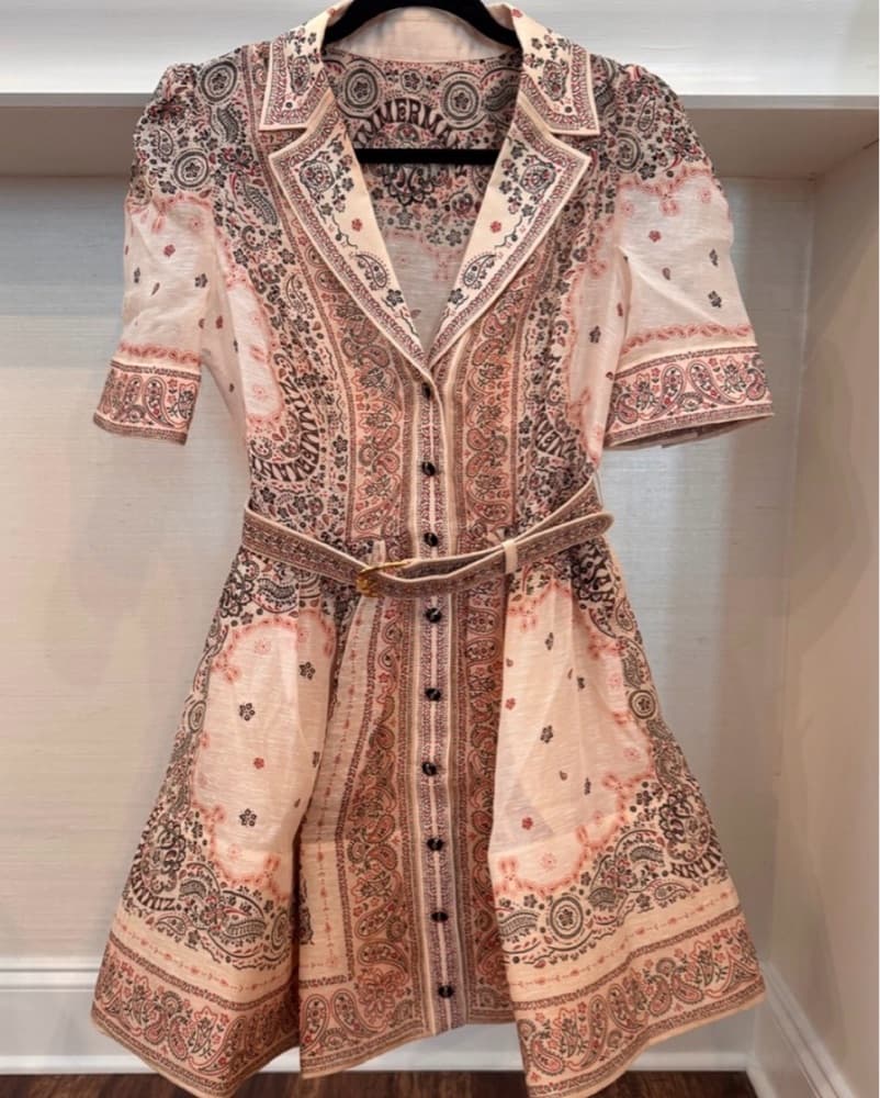 ZIMMERMAN belted Mini Dress - Image 5