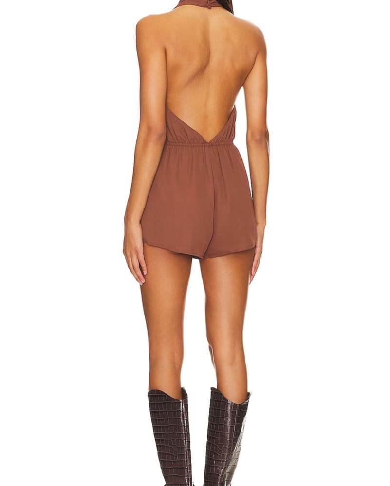 Superdown Brown Romper - Image 2