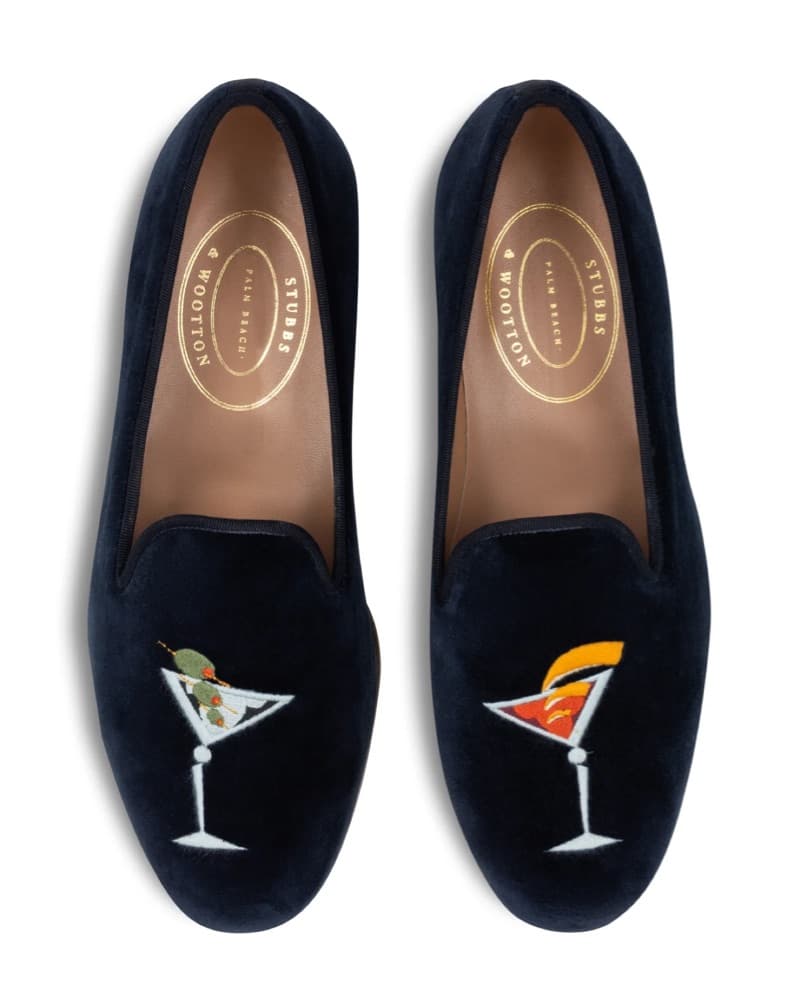 green velvet martini loafers - Image 2