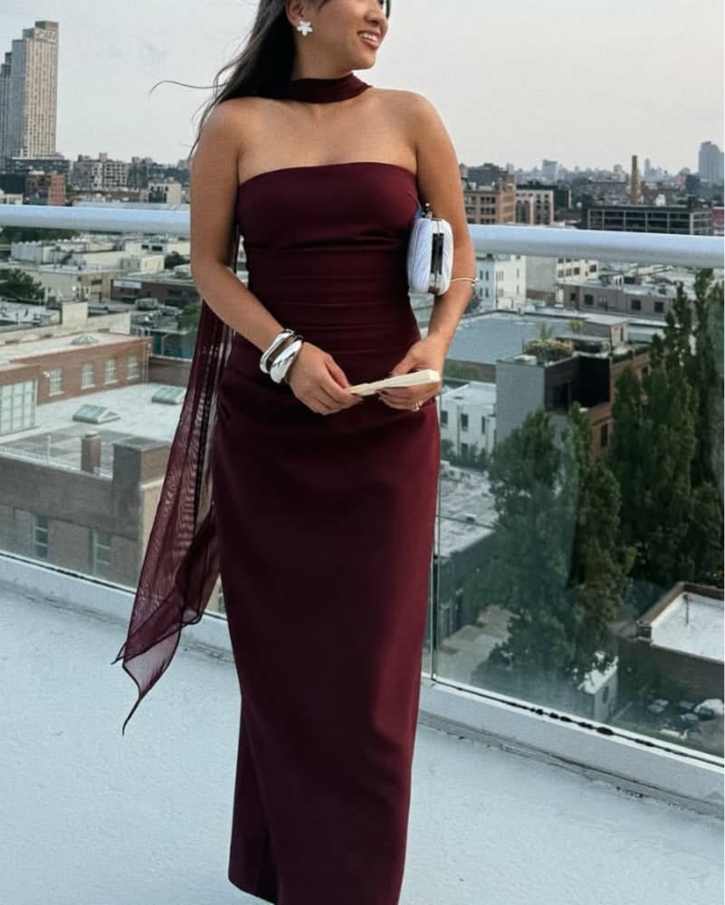 Babyboo Cherry Lacquer Maxi Dress  - Image 4