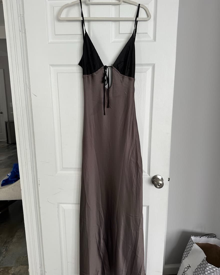 Peppermayo Flora Satin Maxi Dress  - Image 4