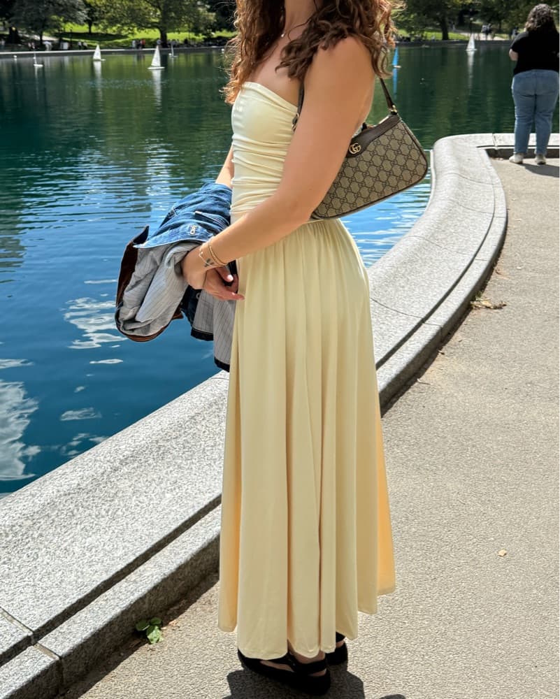 Elegant Yellow Maxi Dress - Image 3