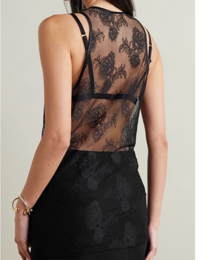 Fleur Du Mal Lace Tank  - Image 2