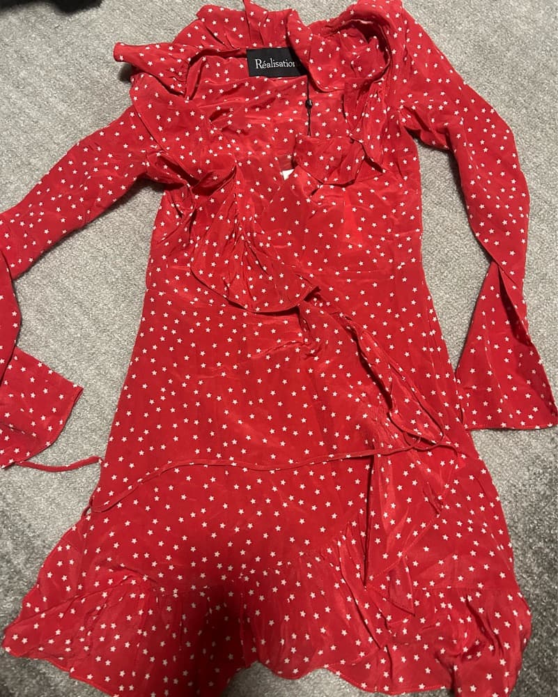 Realisation Par Red Mini Dress With Star - Image 4