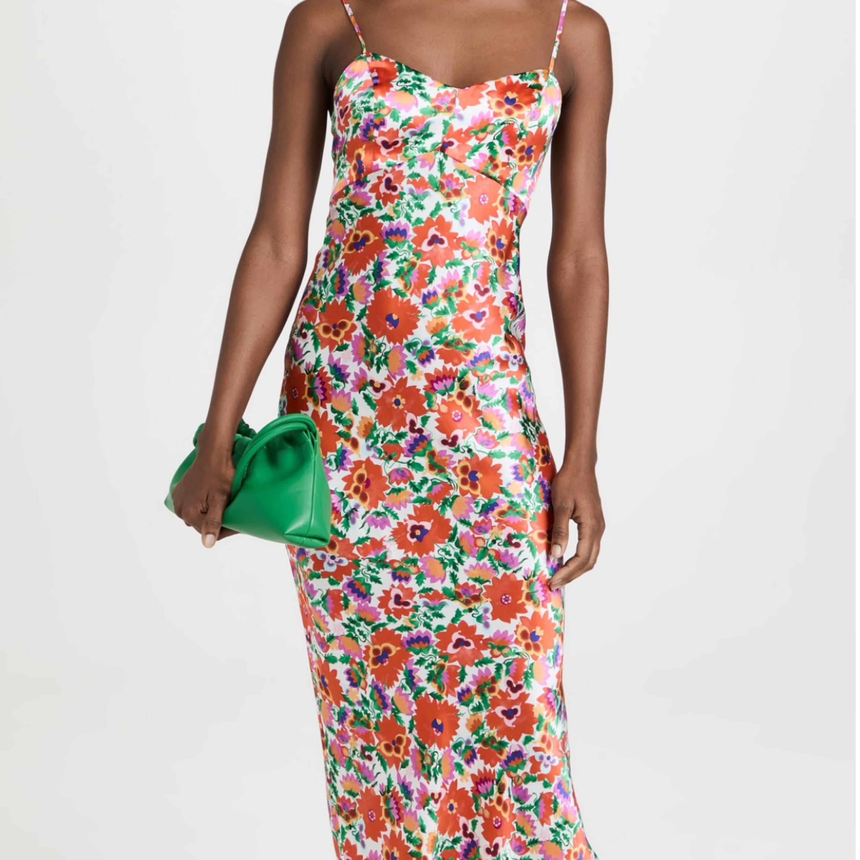 Saloni Mimi-B Floral Silk Maxi Dress - Image 3