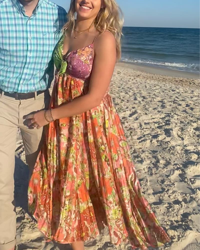 Delfi Collective Floral Midi Dress  - Image 3