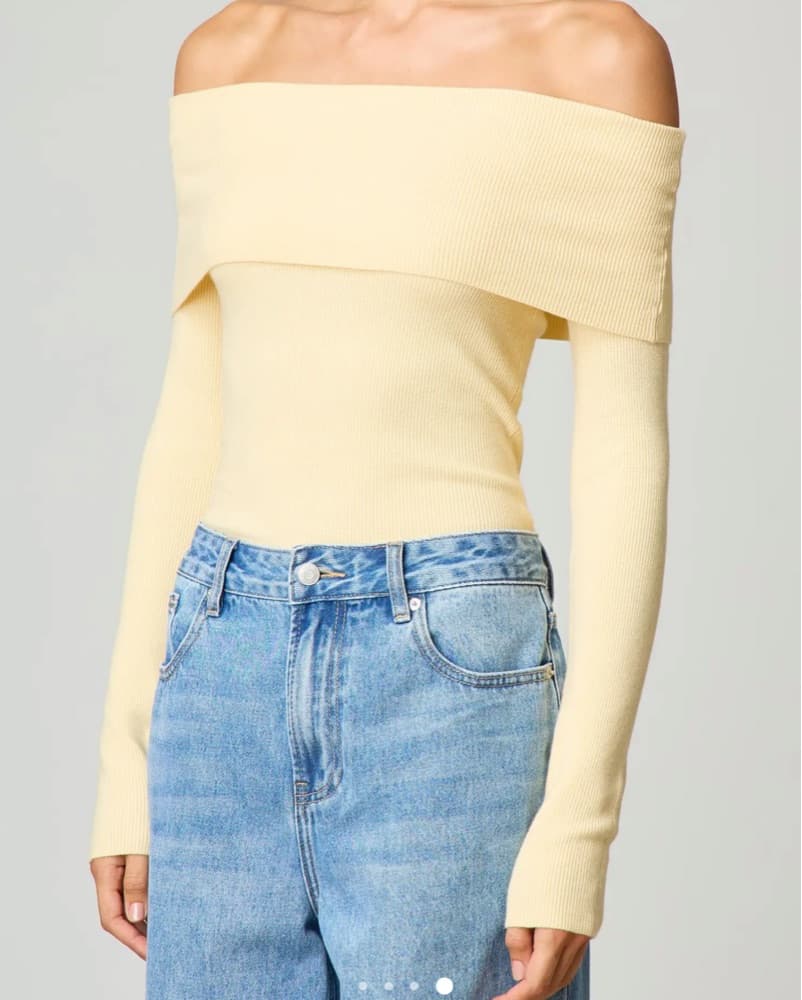 Glassons Off The Shoulder Knit Sweater - Image 3