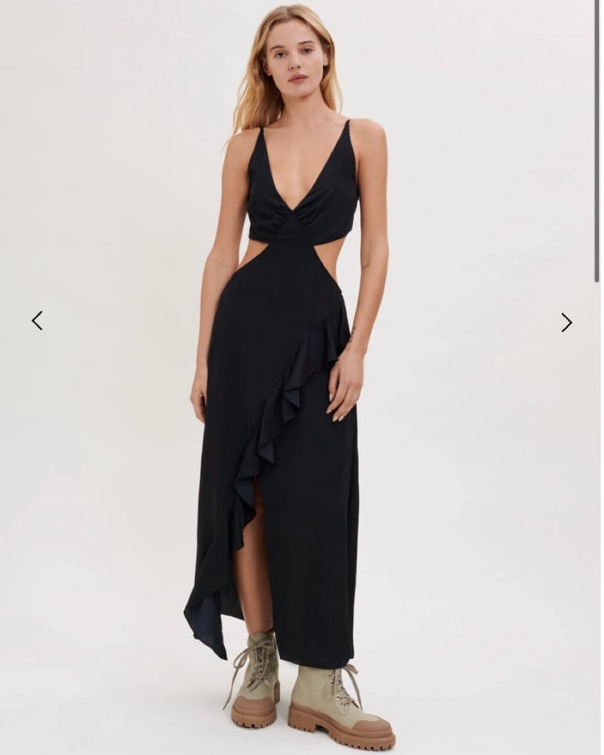 Maje Cutout Maxi Dress - Image 1