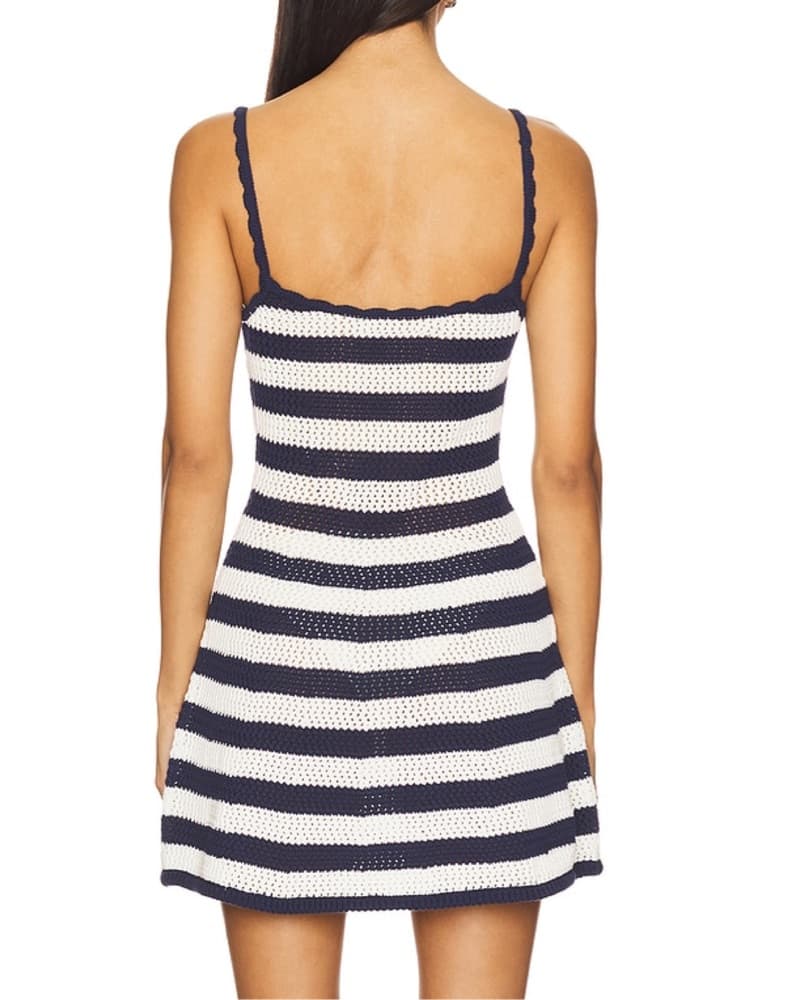 Navy and White Striped Dress SER.O.YA - Image 3