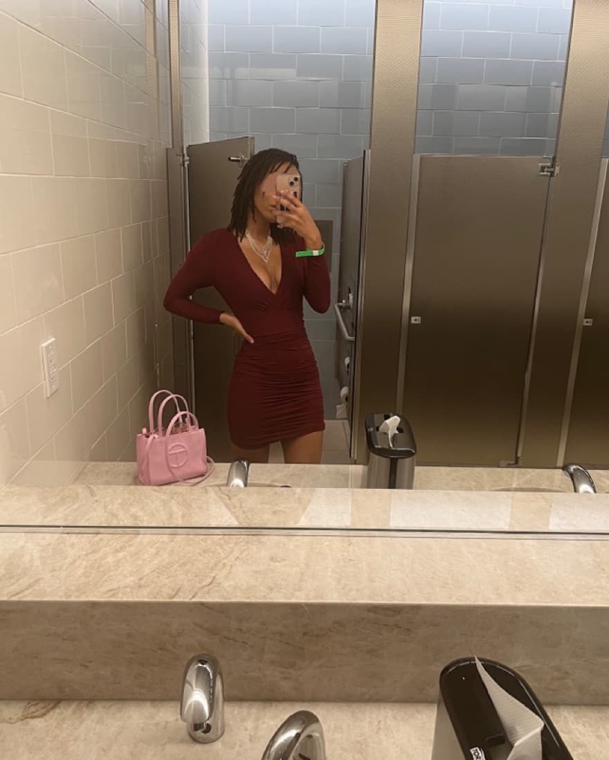 Burgundy Ruched Windsor Dress - Image 2