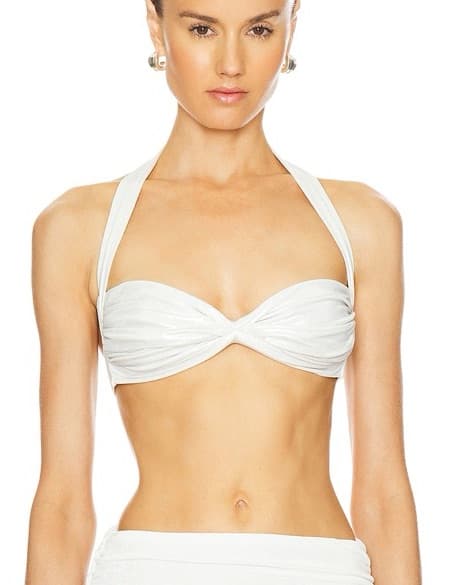 Norma Kamali Bill Bra In Pearl - Image 2