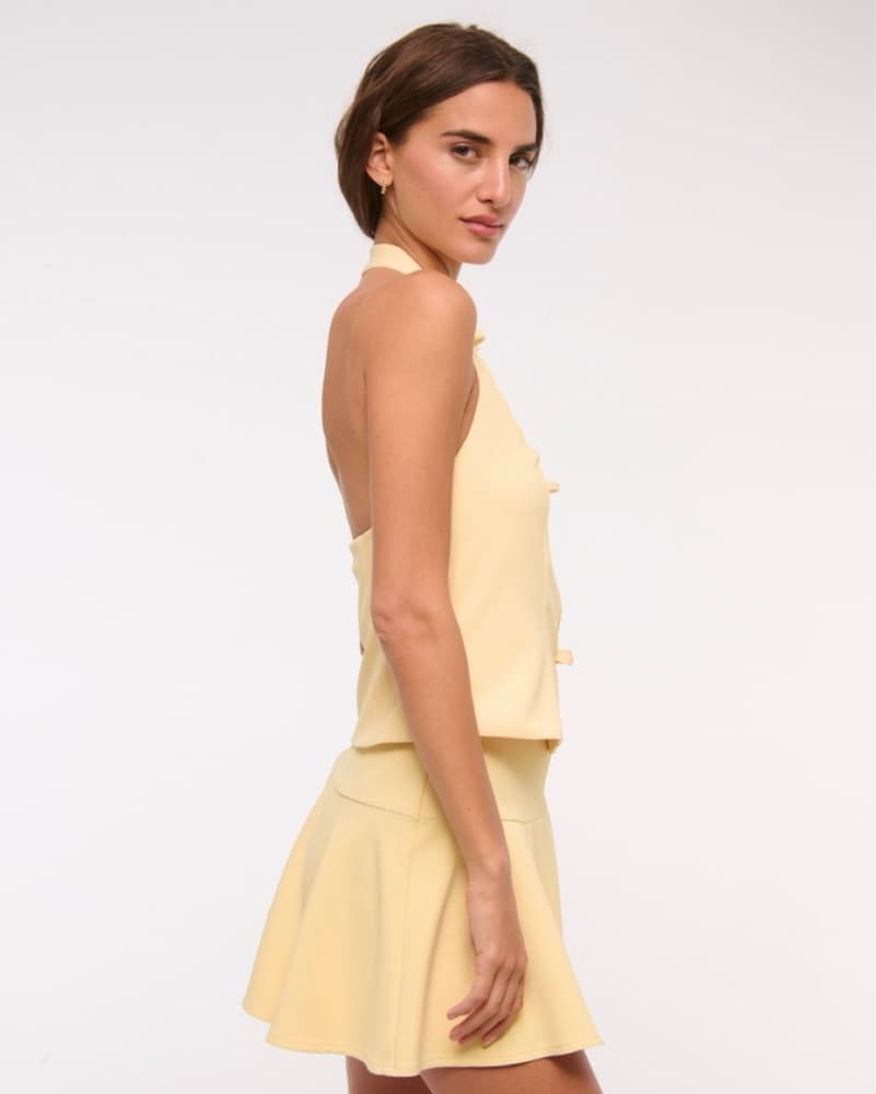 Abercrombie Yellow bow Halter Top - Image 3