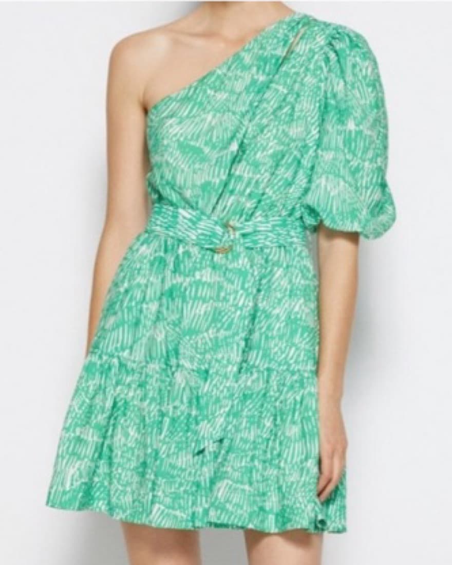 Jonathan Simkhai One Shoulder Mini Dress - Image 4
