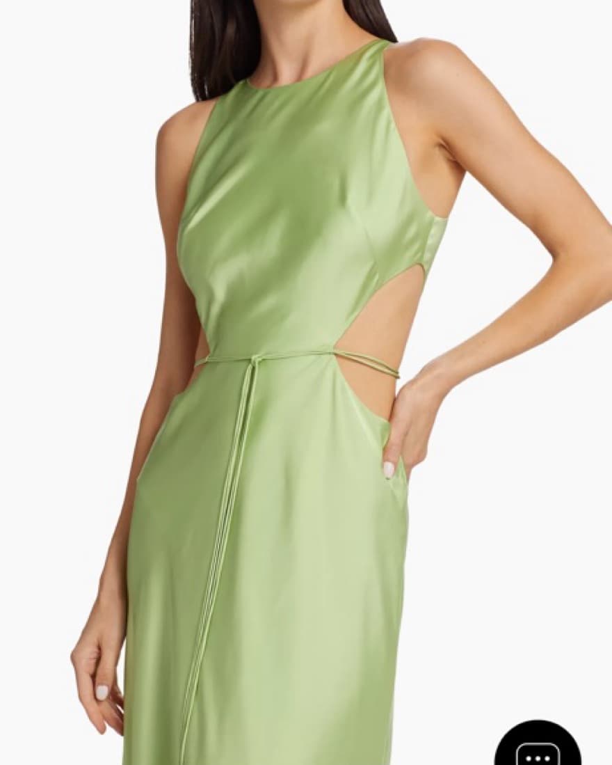 Alexis Lune Cut-Out Satin Maxi Dress - Image 5