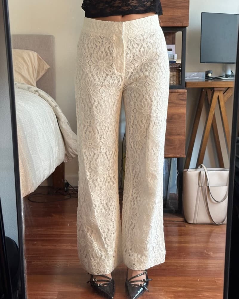 & Other Stories White Lace Pants - Image 2