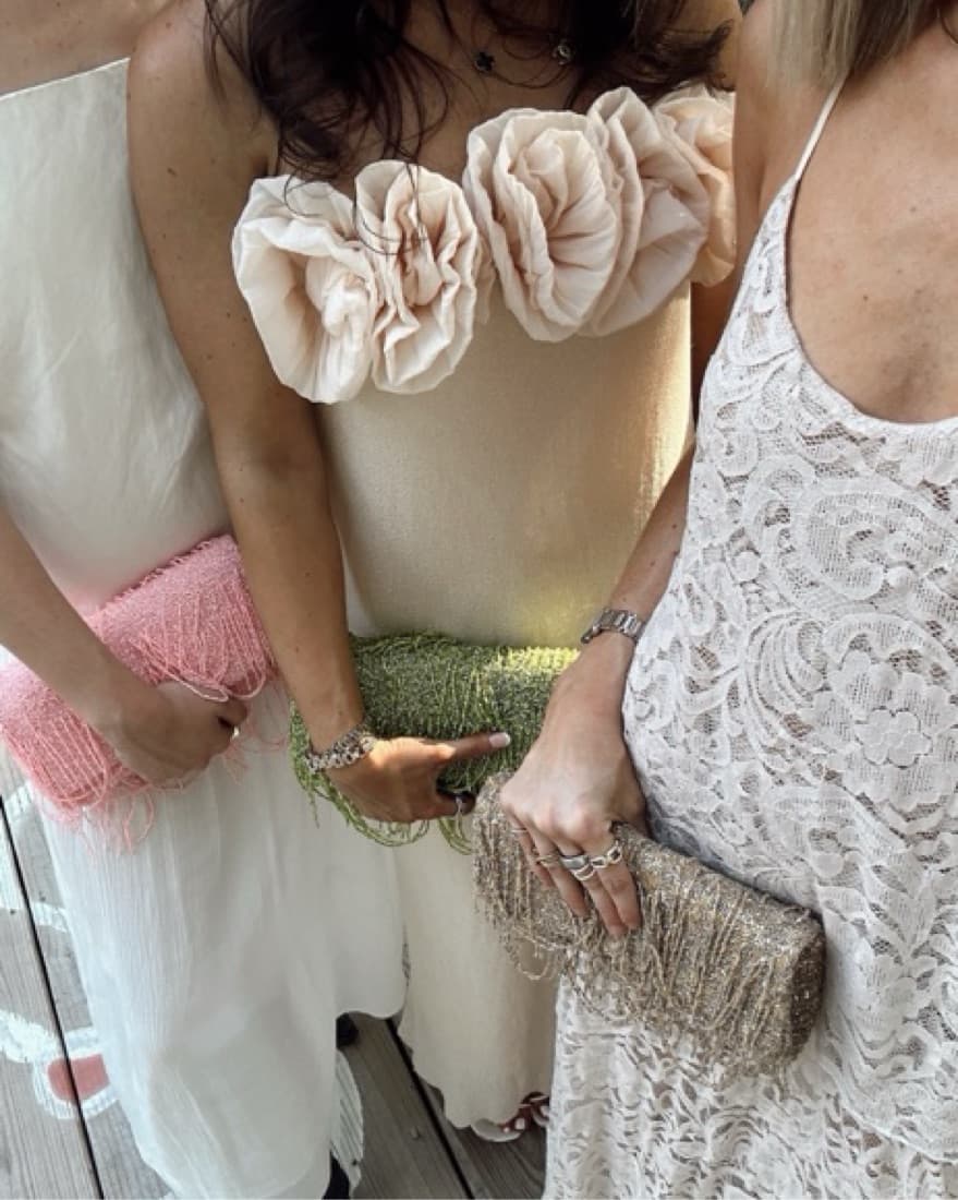 Zara Long Rose Dress - Image 1