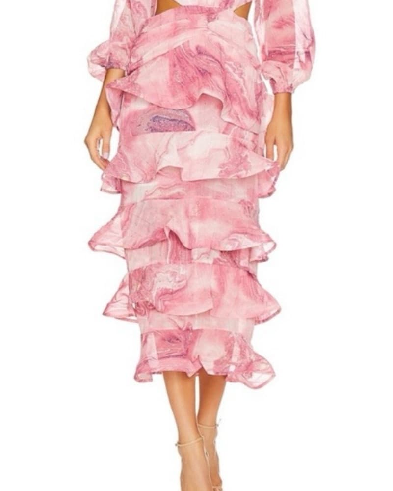 ELLIAT Memories dress In Purple Multi - Image 3