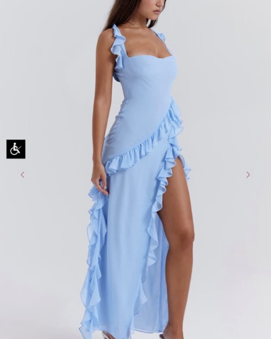 House Of CB Ruffled Maxi Dress - Image 3