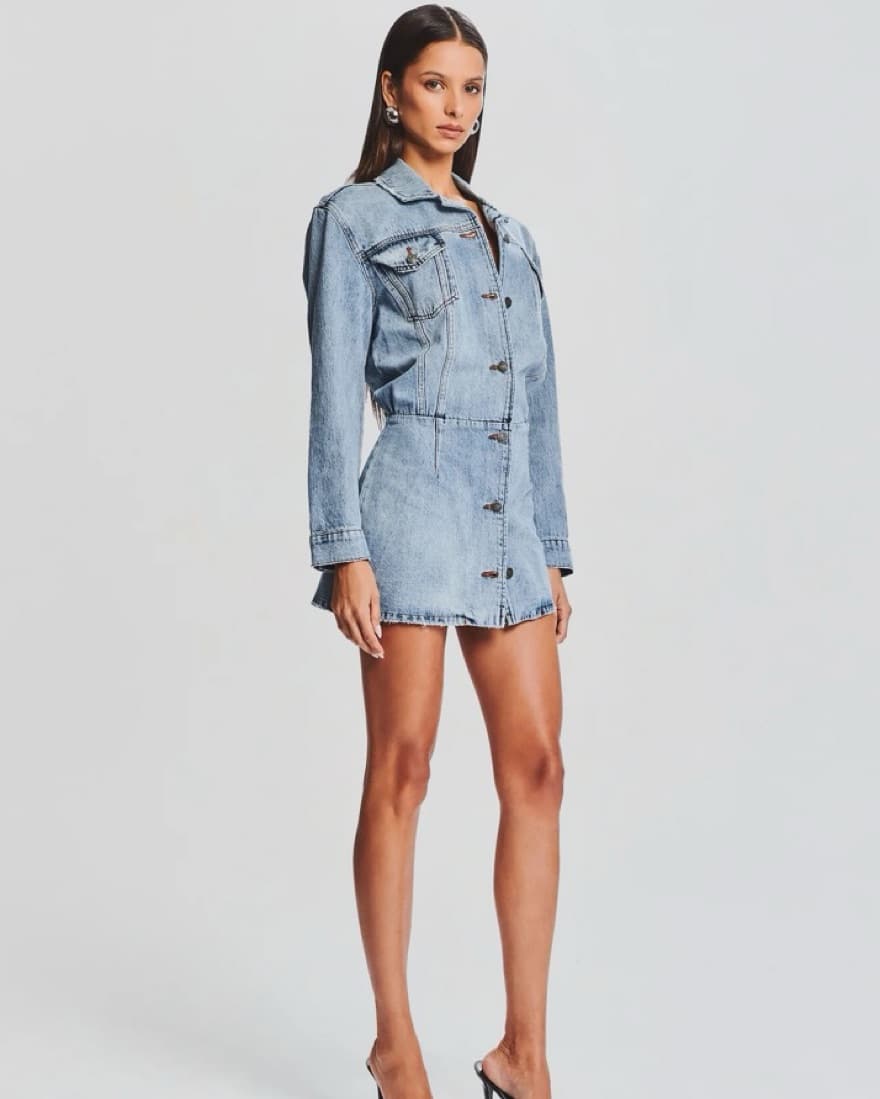 RETROFETE Laura Denim Dress  - Image 4