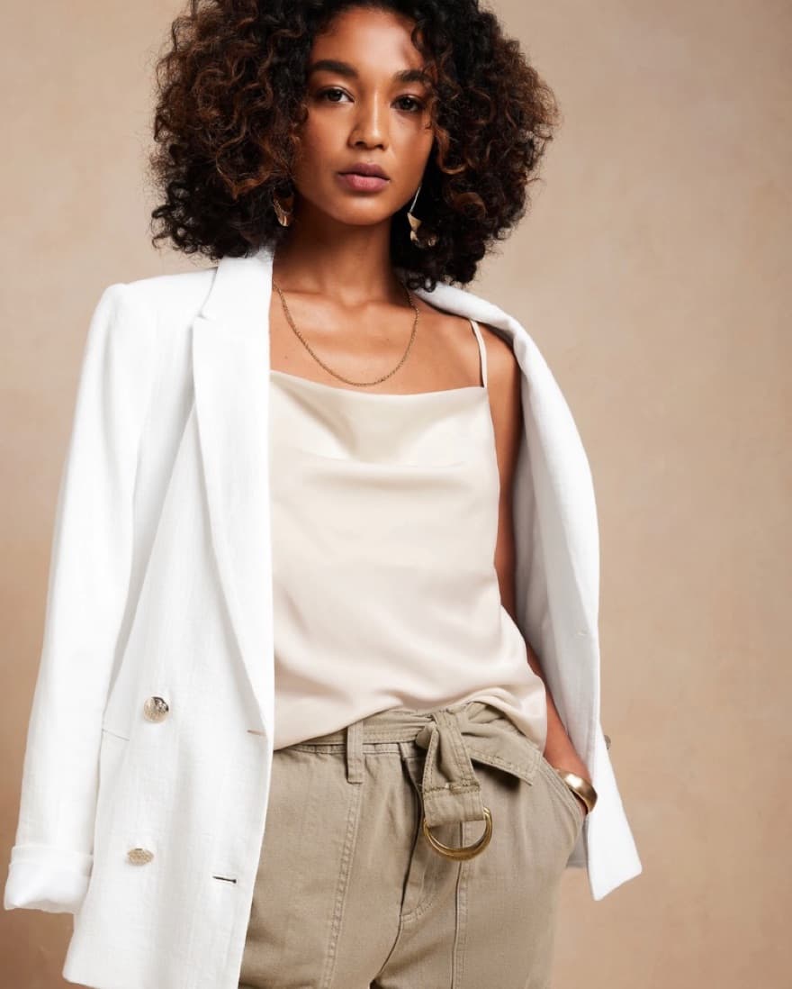 Banana Republic Silky Cowl Neck Top - Image 1